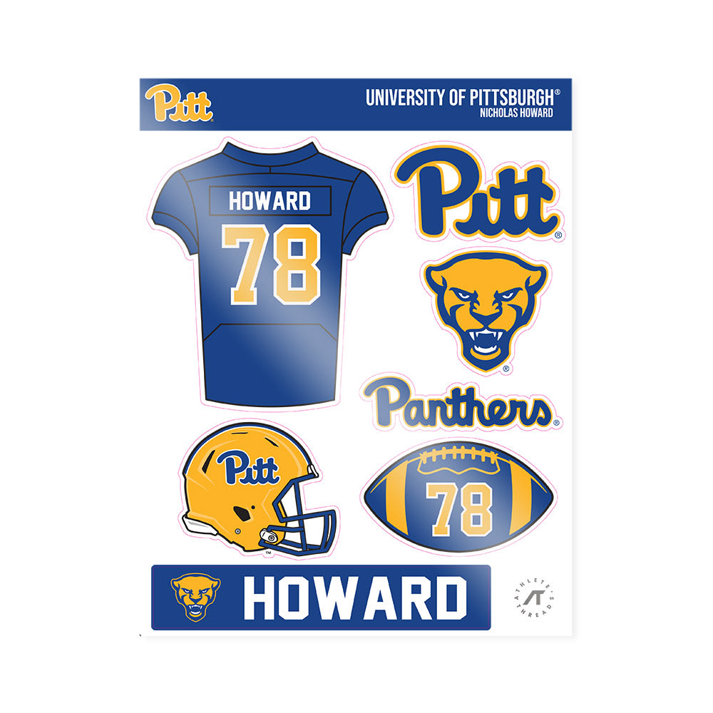 Pittsburgh - NCAA Football : Nicholas Howard - Sticker Sheet-0