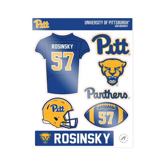 Pittsburgh - NCAA Football : Cam Rosinsky - Sticker Sheet-0
