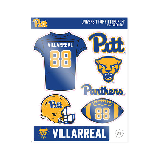 Pittsburgh - NCAA Football : Wyatt Villarreal - Sticker Sheet-0