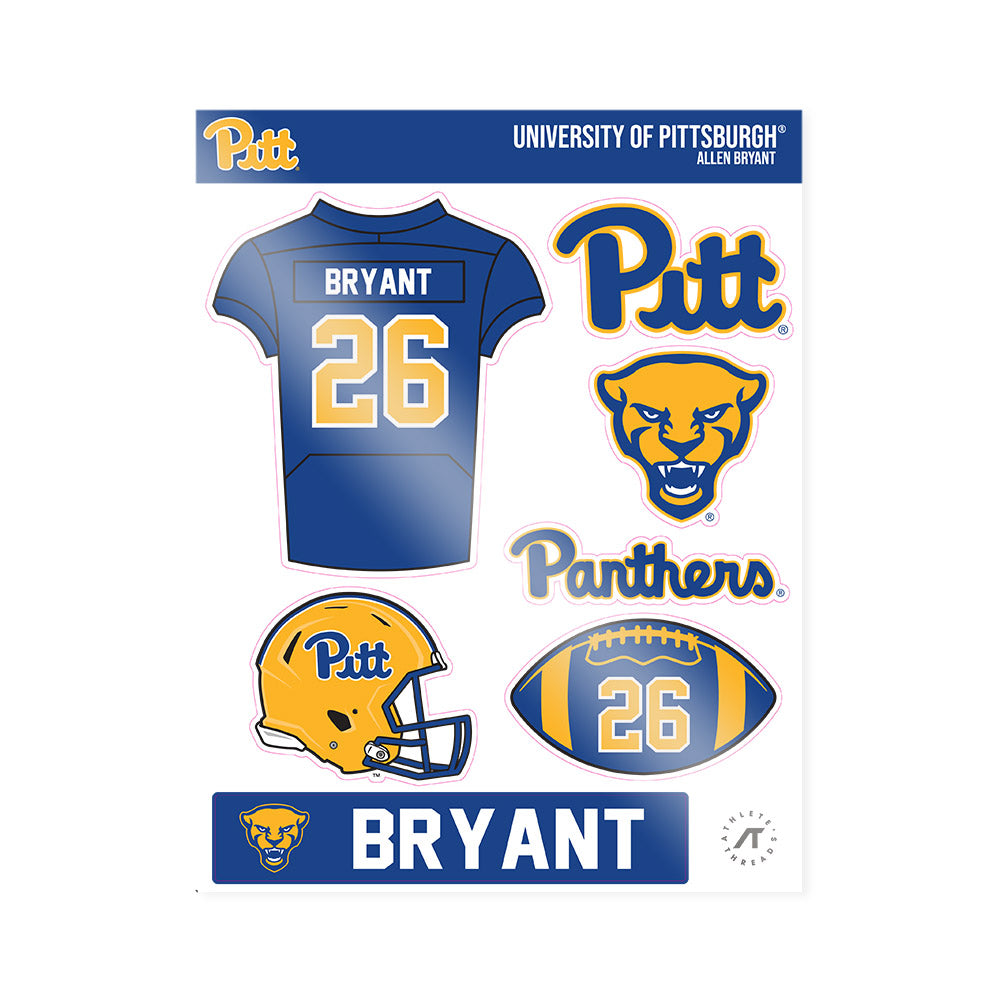 Pittsburgh - NCAA Football : Allen Bryant - Sticker Sheet-0