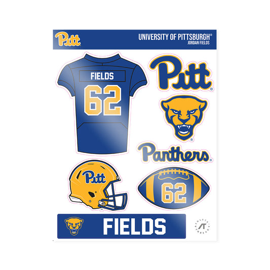 Pittsburgh - NCAA Football : Jordan Fields - Sticker Sheet-0