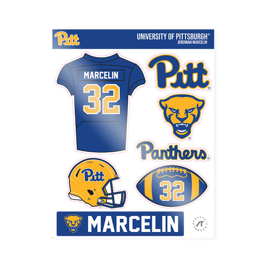 Pittsburgh - NCAA Football : Jeremiah Marcelin - Sticker Sheet-0