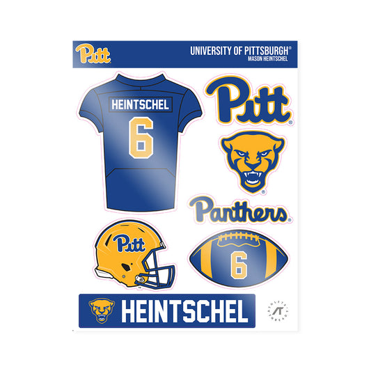 Pittsburgh - NCAA Football : Mason Heintschel - Sticker Sheet-0