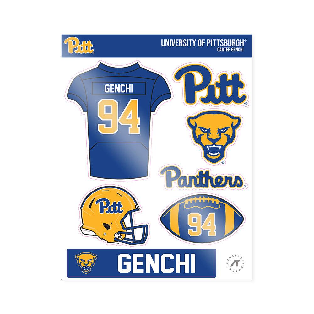 Pittsburgh - NCAA Football : Carter Genchi - Sticker Sheet-0