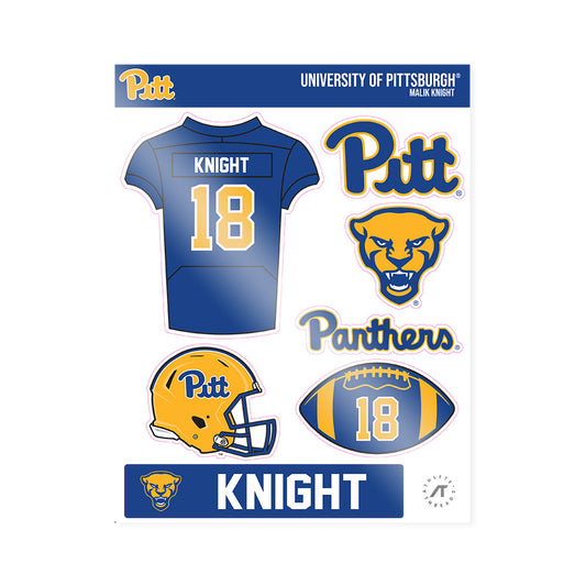 Pittsburgh - NCAA Football : Malik Knight - Sticker Sheet-0