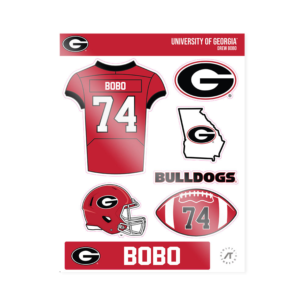 Georgia - NCAA Football : Drew Bobo - Sticker Sheet-0