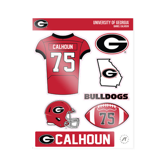 Georgia - NCAA Football : Daniel Calhoun - Sticker Sheet-0