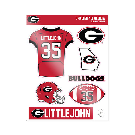 Georgia - NCAA Football : Elijah Littlejohn - Sticker Sheet-0
