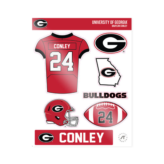 Georgia - NCAA Football : Braylon Conley - Sticker Sheet-0