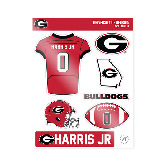 Georgia - NCAA Football : Gabe Harris Jr. - Sticker Sheet-0