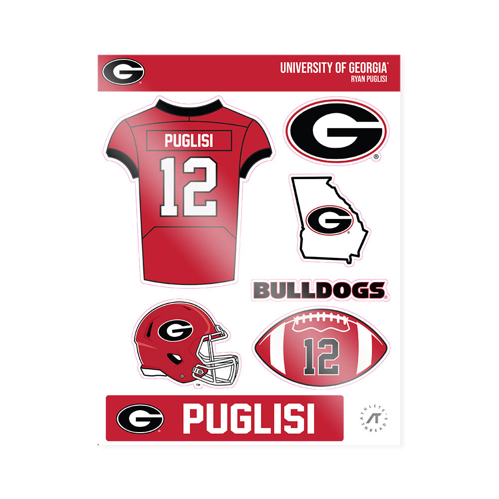 Georgia - NCAA Football : Ryan Puglisi - Sticker Sheet-0