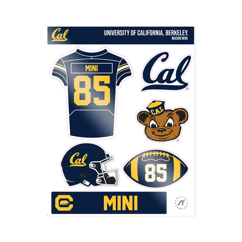 UC Berkeley - NCAA Football : Mason Mini - Sticker Sheet-0