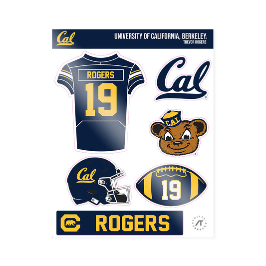 UC Berkeley - NCAA Football : Trevor Rogers - Sticker Sheet-0