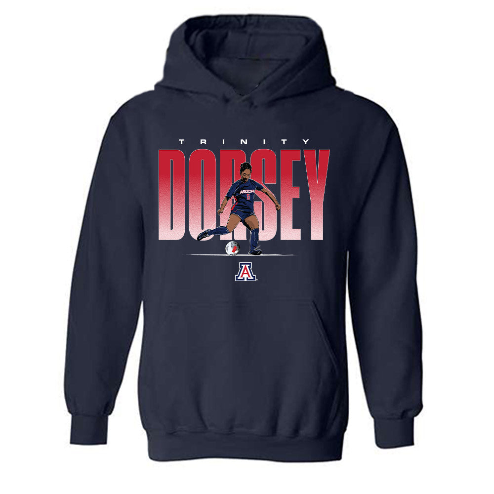 Arizona - NCAA Women's Soccer : Trinity Dorsey - Player Collage Hooded Sweatshirt-0