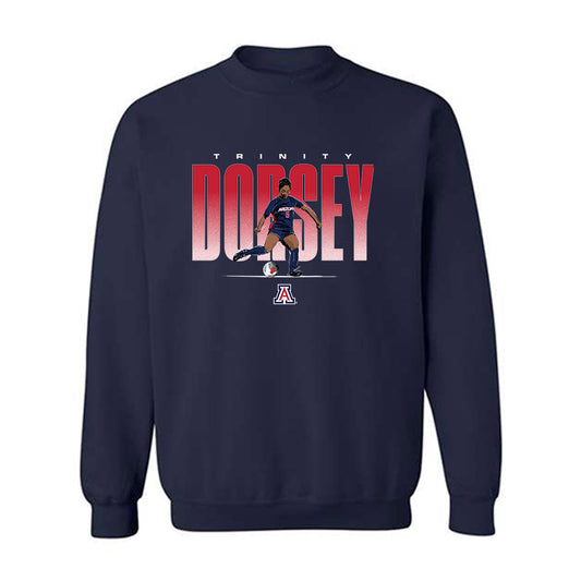 Arizona - NCAA Women's Soccer : Trinity Dorsey - Player Collage Crewneck Sweatshirt-0