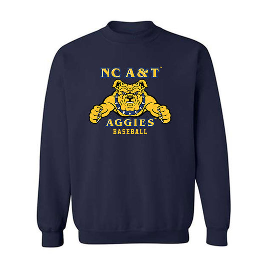 North Carolina A&T - NCAA Baseball : Tyler Smith - Crewneck Sweatshirt-0