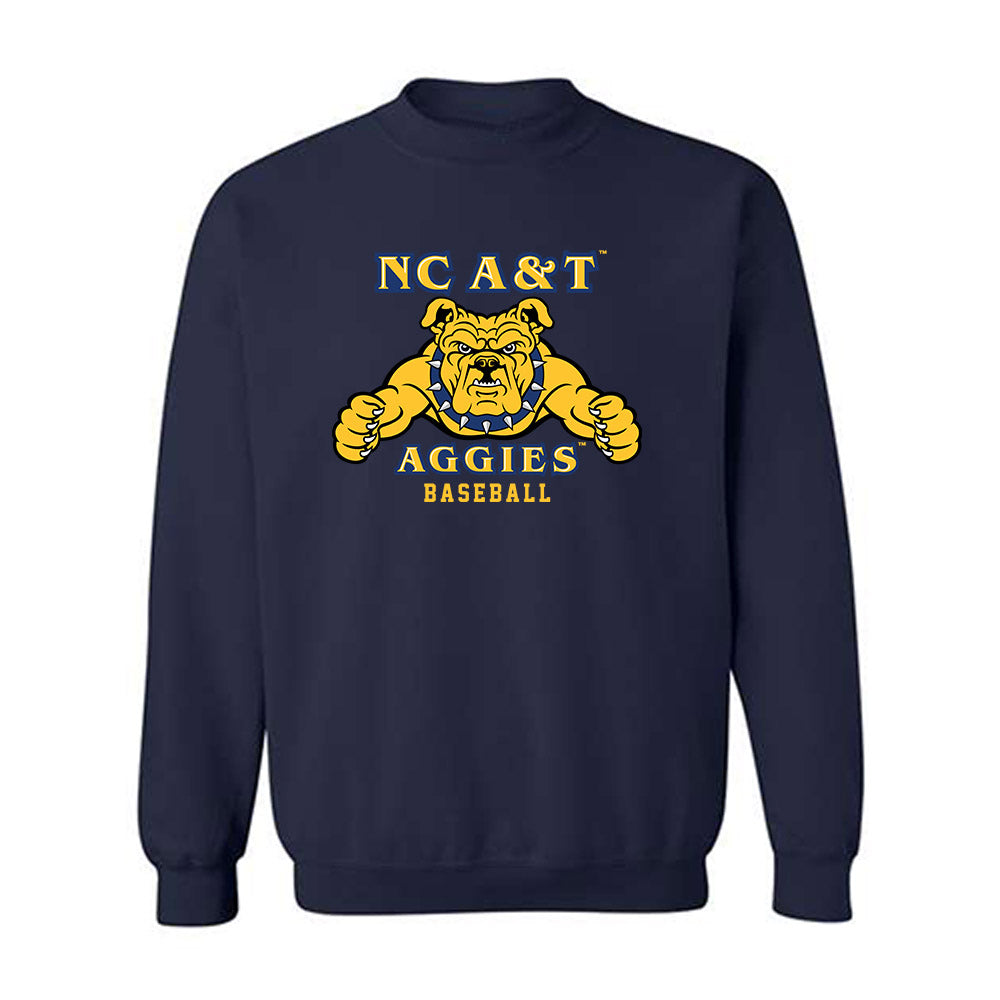 North Carolina A&T - NCAA Baseball : Grayson King - Crewneck Sweatshirt-0