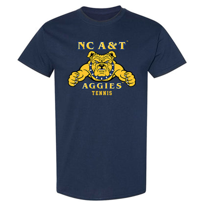 North Carolina A&T - NCAA Men's Tennis : Lucas Coupu-Moison - T-Shirt-0