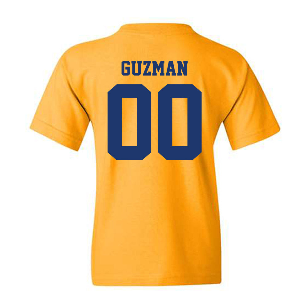 North Carolina A&T - NCAA Baseball : Derek Guzman - Youth T-Shirt-1