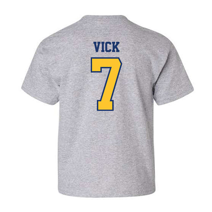 North Carolina A&T - NCAA Men's Basketball : Brooklyn Vick - Youth T-Shirt-1