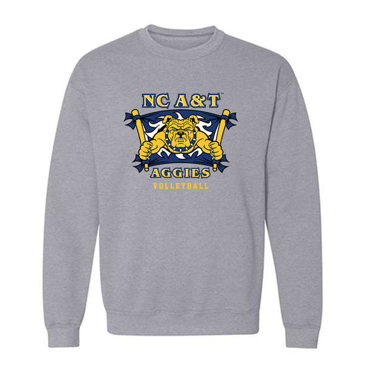 North Carolina A&T - NCAA Women's Volleyball : Tyne Ross - Crewneck Sweatshirt-0