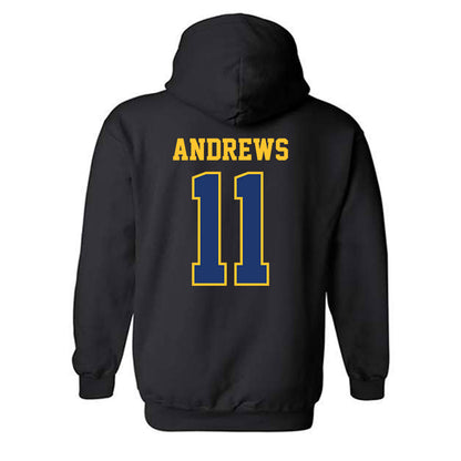 North Carolina A&T - NCAA Women's Basketball : Eva Andrews - Classic Shersey Hooded Sweatshirt-1