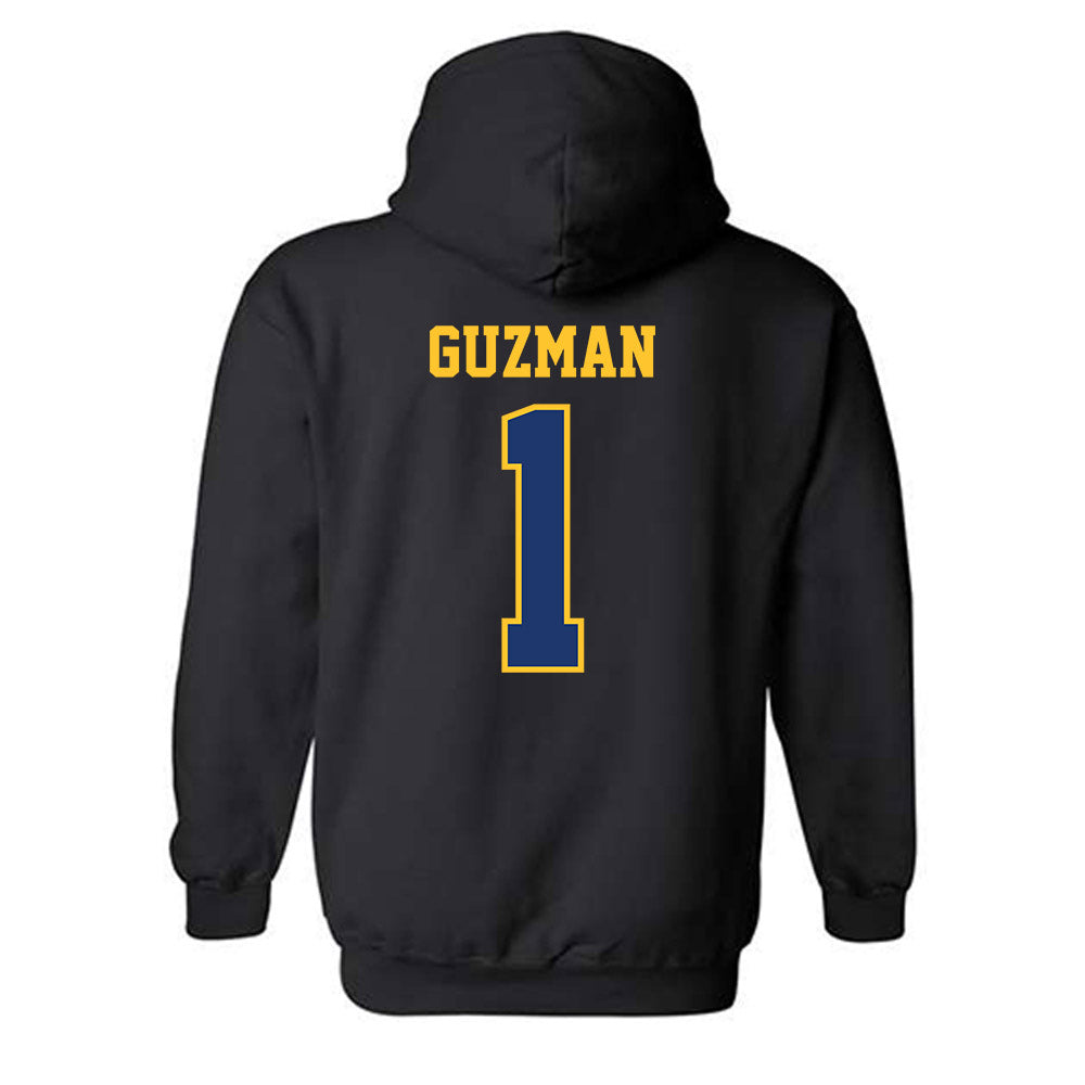 North Carolina A&T - NCAA Baseball : Derek Guzman - Classic Shersey Hooded Sweatshirt-1