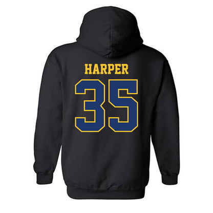 North Carolina A&T - NCAA Baseball : Bo Harper - Classic Shersey Hooded Sweatshirt-1