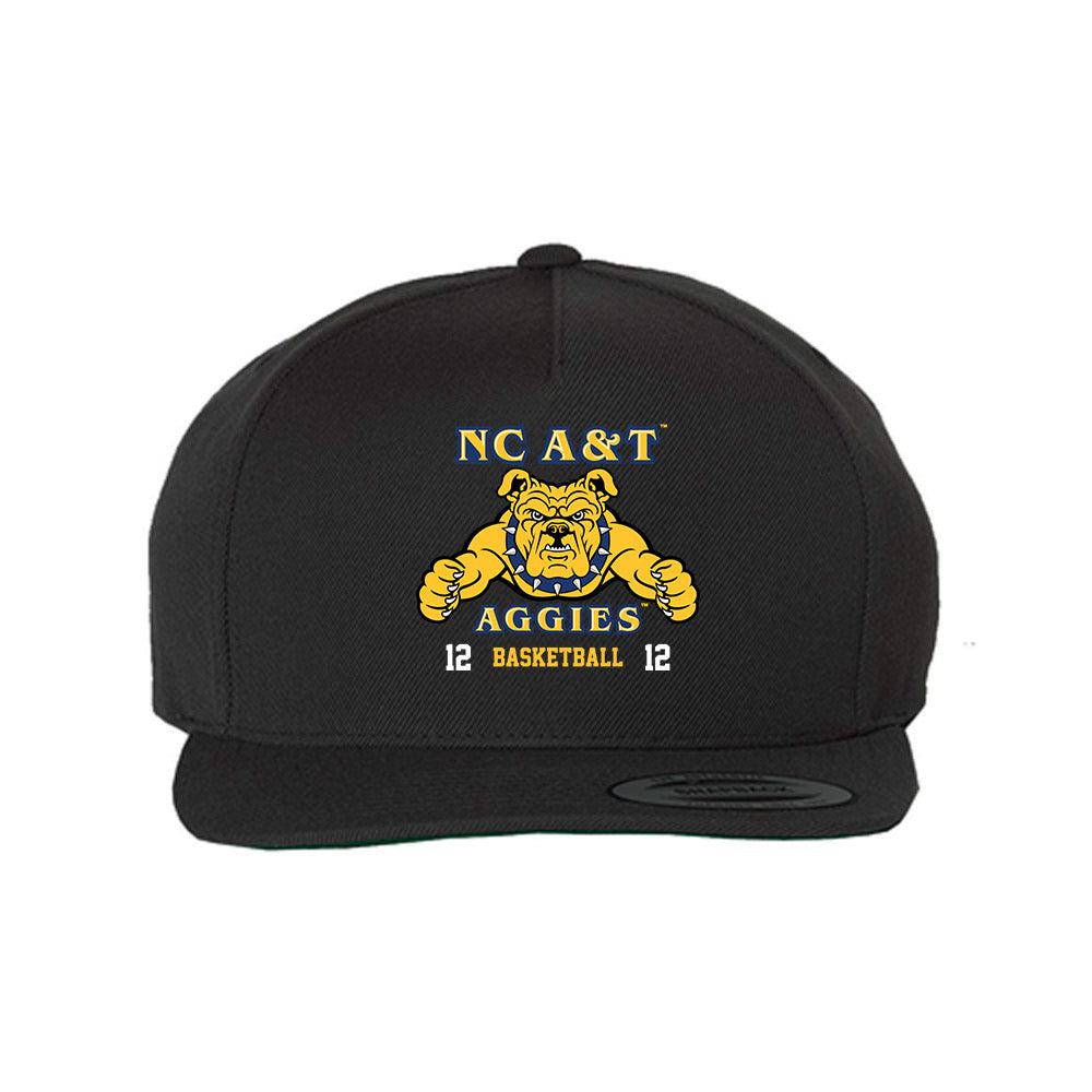 North Carolina A&T - NCAA Women's Basketball : Drew Alexander - Snapback Hat-0