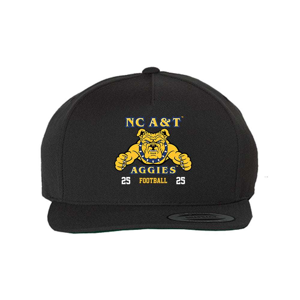 North Carolina A&T - NCAA Football : Mack David - Snapback Hat-0