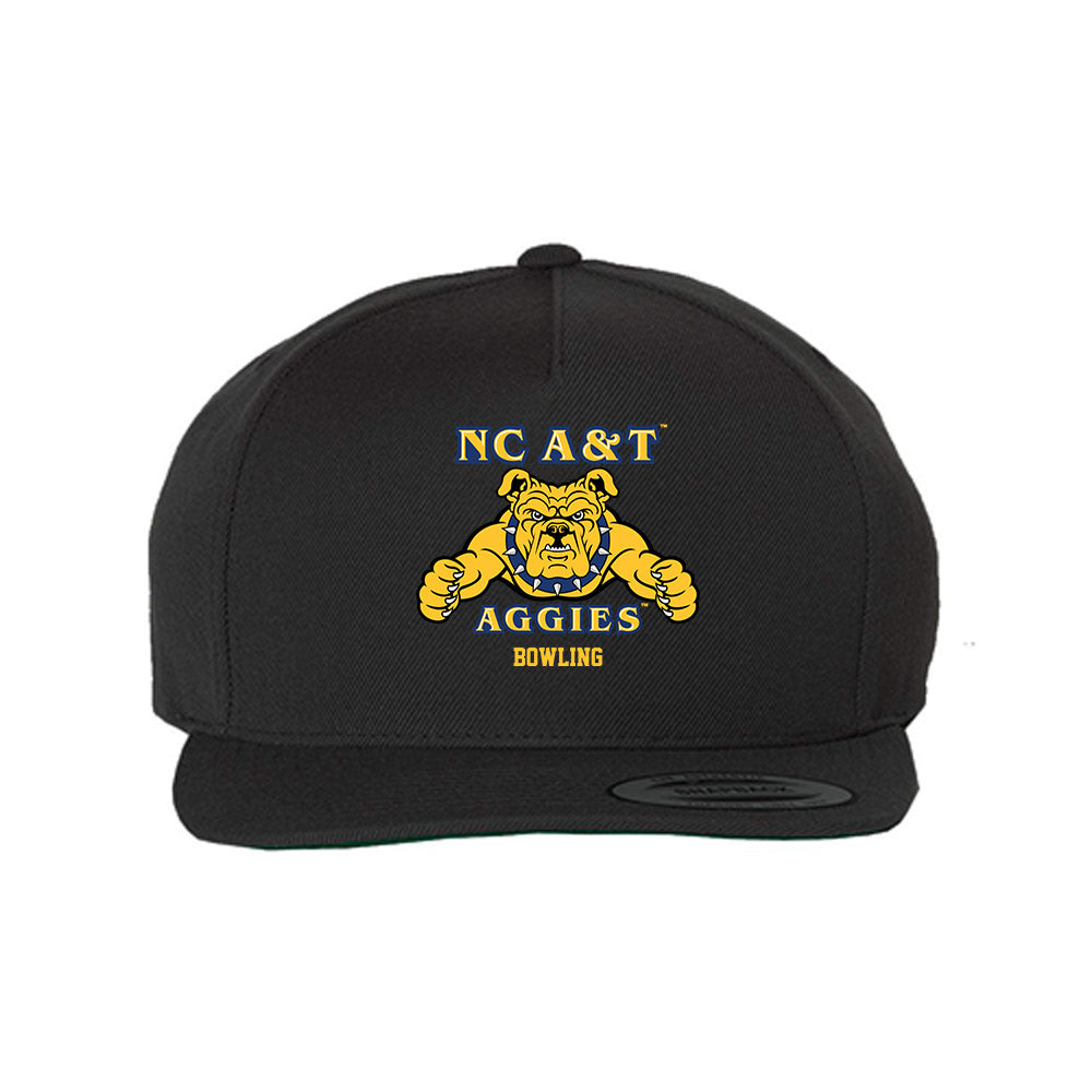 North Carolina A&T - NCAA Women's Bowling : Victorya White - Snapback Hat-0