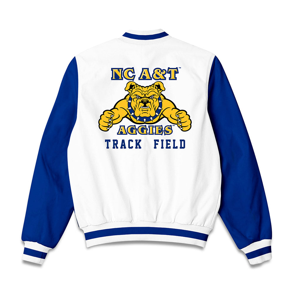 North Carolina A&T - NCAA Women's Track & Field : Stefan Cotton - Bomber Jacket-1