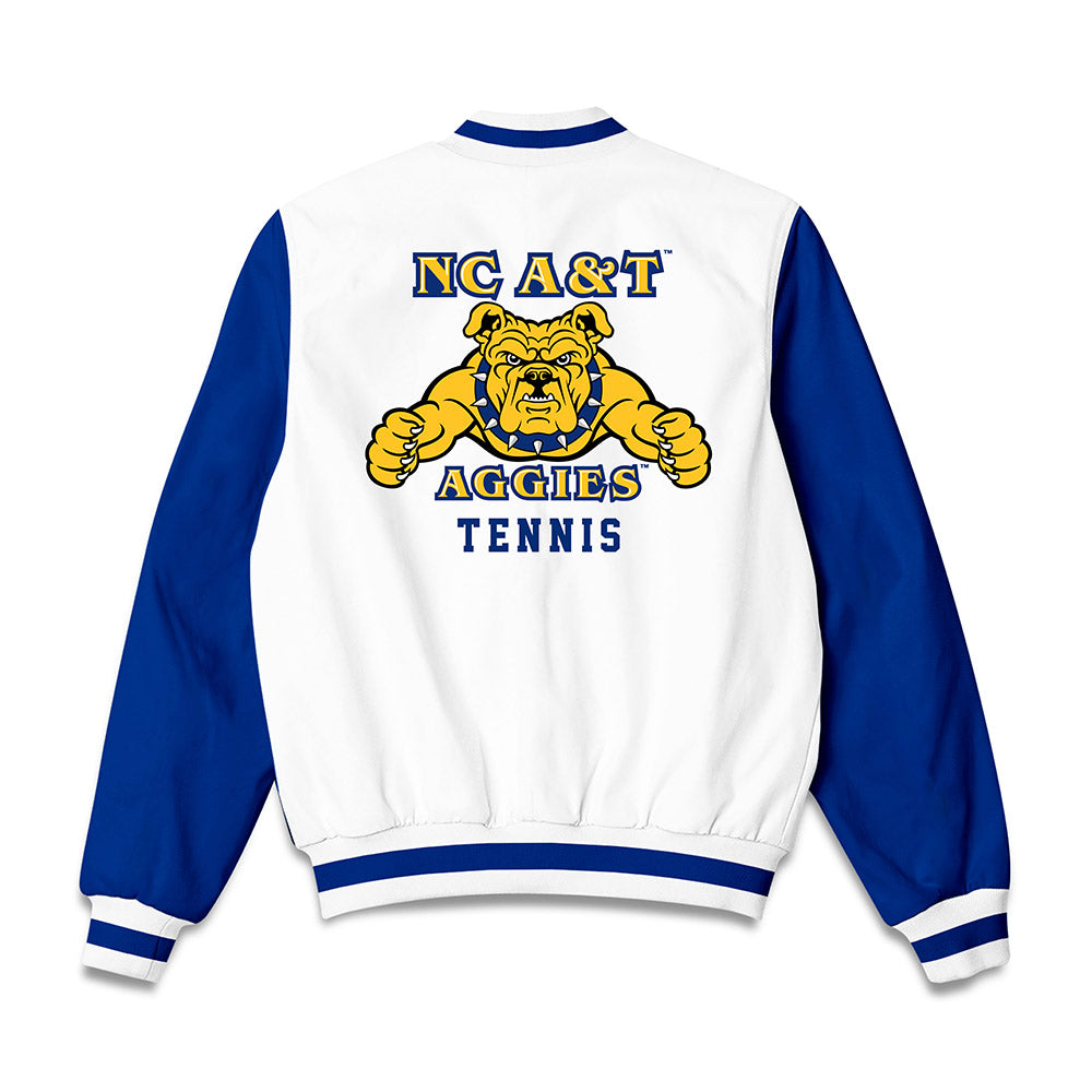 North Carolina A&T - NCAA Women's Tennis : Hana Elsherif - Bomber Jacket-1
