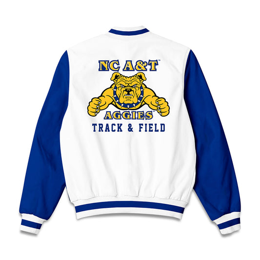 North Carolina A&T - NCAA Women's Track & Field : Stefan Cotton - Bomber Jacket-0