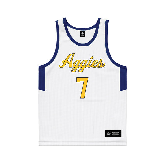 North Carolina A&T - NCAA Men's Basketball : Brooklyn Vick - Basketball Jersey-0