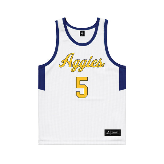 North Carolina A&T - NCAA Men's Basketball : Lewis Walker - Basketball Jersey-0