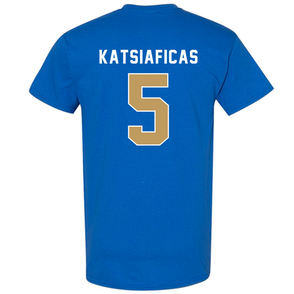 Husson - NCAA Men's Basketball : Charlie Katsiaficas - Classic Shersey T-Shirt-1