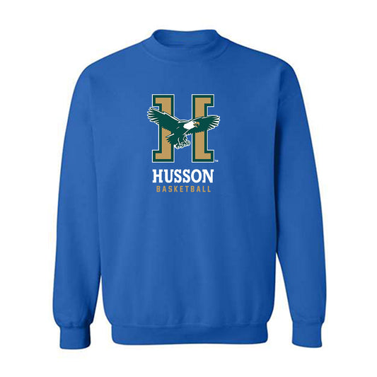 Husson - NCAA Men's Basketball : Jeremiah Grissom - Classic Shersey Crewneck Sweatshirt-0