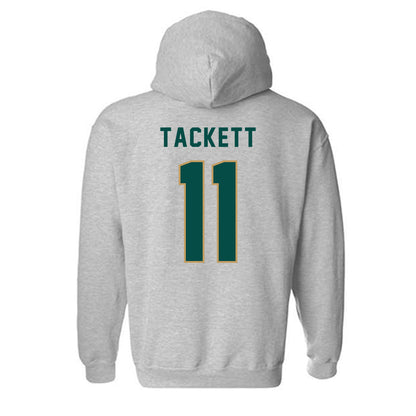 Husson - NCAA Men's Basketball : Bryce Tackett - Classic Shersey Hooded Sweatshirt-1
