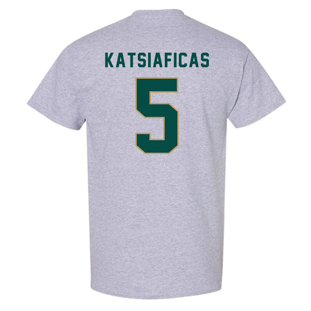 Husson - NCAA Men's Basketball : Charlie Katsiaficas - Classic Shersey T-Shirt-1