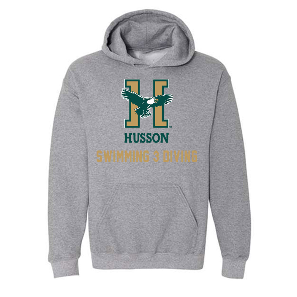 Husson - NCAA Women's Swimming & Diving : Logan Williams - Hooded Sweatshirt-0