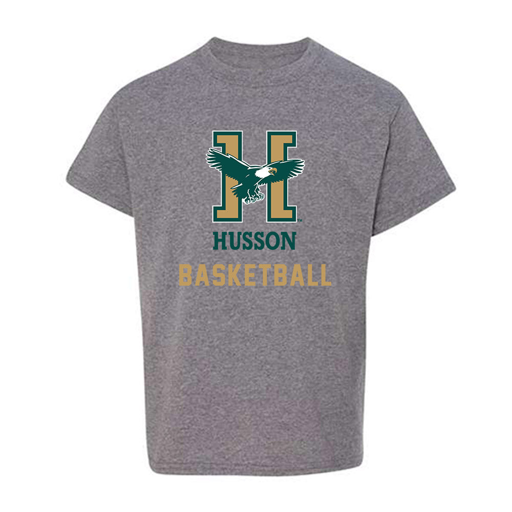Husson - NCAA Men's Basketball : Jeremiah Grissom - Youth T-Shirt-0