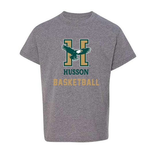 Husson - NCAA Men's Basketball : Jeremiah Grissom - Youth T-Shirt-0