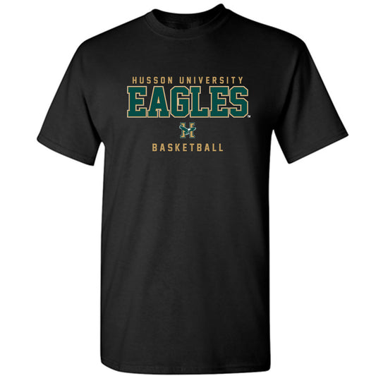 Husson - NCAA Men's Basketball : Charlie Katsiaficas - T-Shirt-0