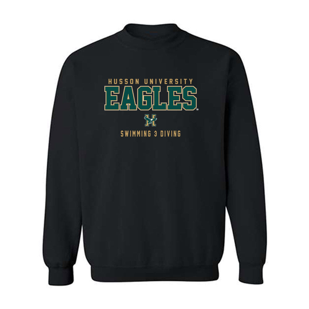 Husson - NCAA Women's Swimming & Diving : Logan Williams - Crewneck Sweatshirt-0