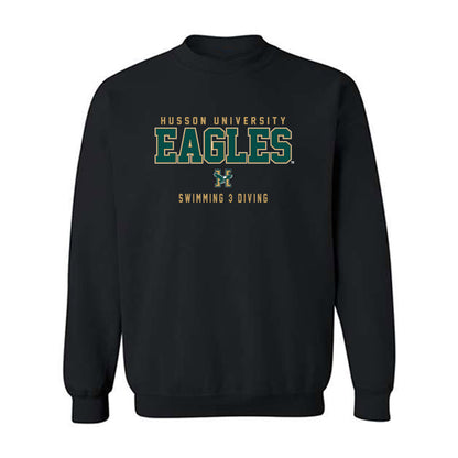 Husson - NCAA Women's Swimming & Diving : Logan Williams - Crewneck Sweatshirt-0