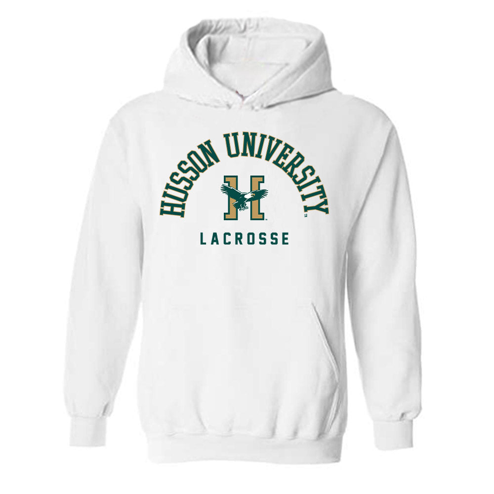 Husson - NCAA Men's Lacrosse : Ryan Peabody - Classic Shersey Hooded Sweatshirt-0