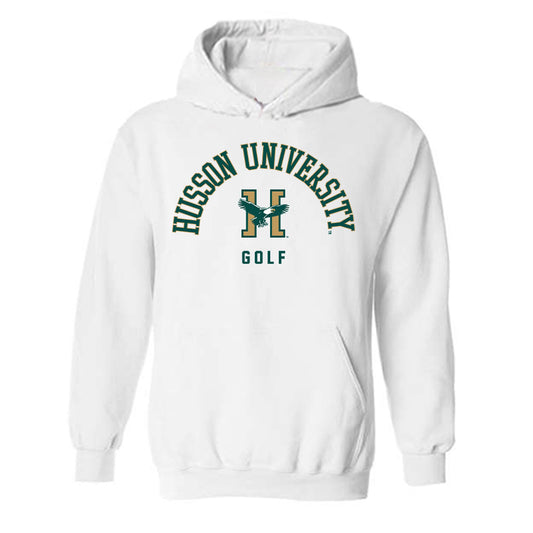 Husson - NCAA Men's Golf : Logan Timberlake - Classic Shersey Hooded Sweatshirt-0
