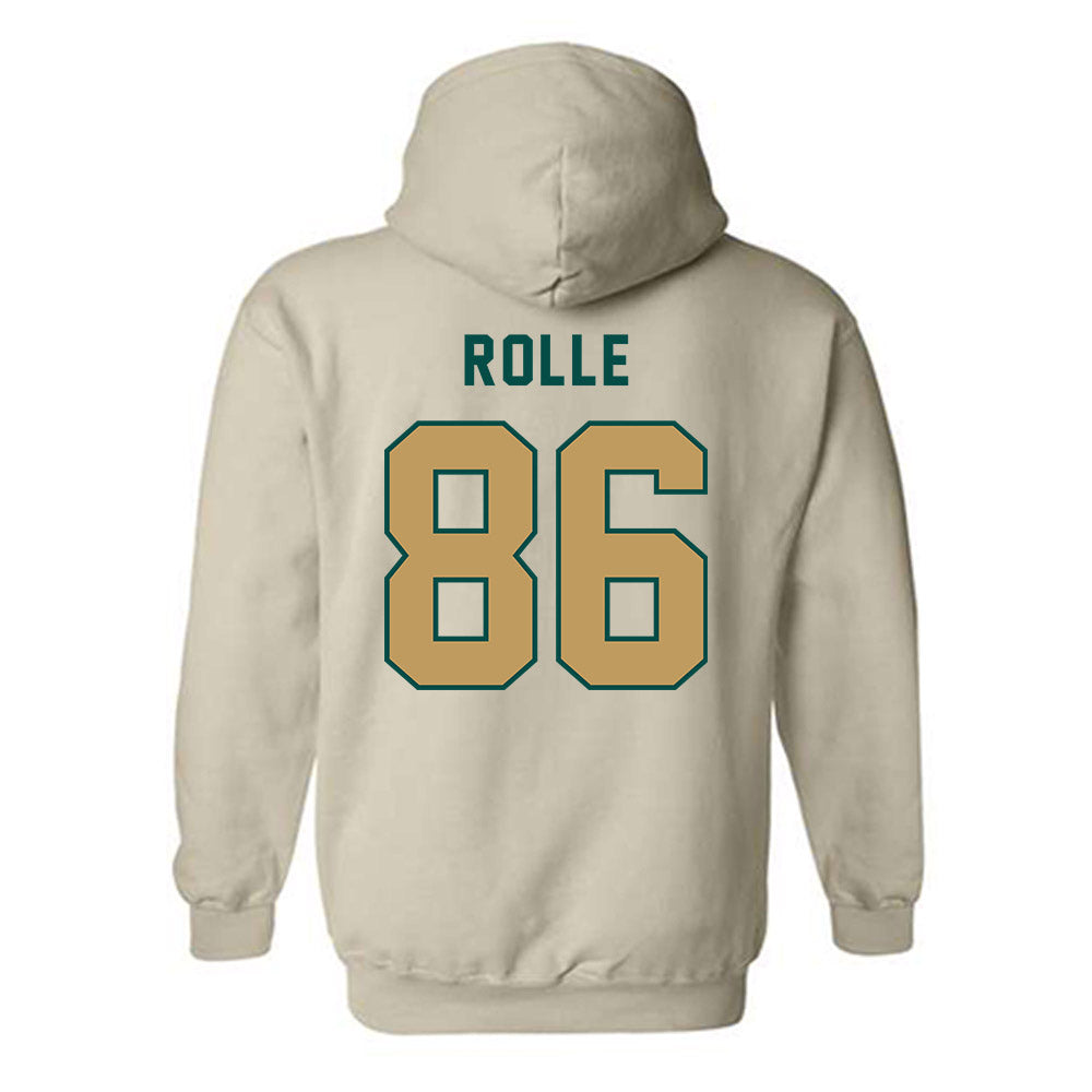 Husson - NCAA Football : Dom Rolle - Classic Shersey Hooded Sweatshirt-1