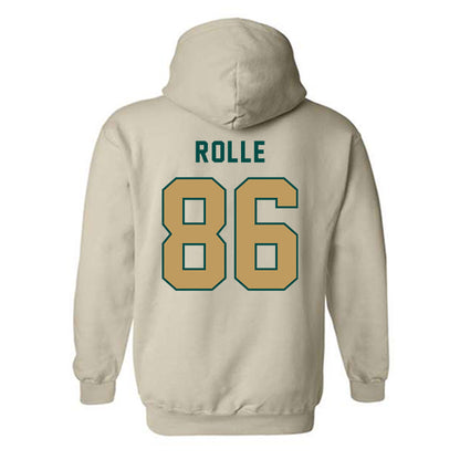 Husson - NCAA Football : Dom Rolle - Classic Shersey Hooded Sweatshirt-1